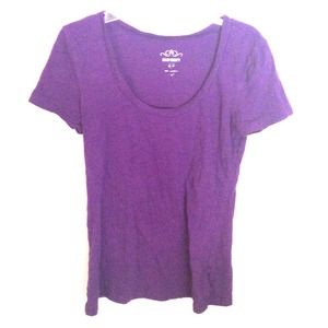 Purple short sleeve top
