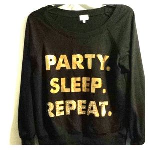 Charlotte Russe partier graphic sweater!