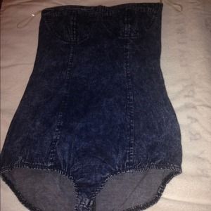 Denim bodysuit