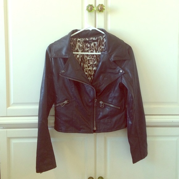 Nasty Gal black leather jacket