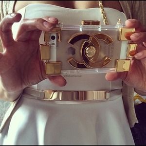 Chanel Gold Logo Lego iPhone 5 5s Case