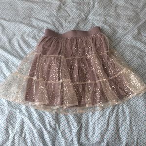 Sequin Tulle Skirt