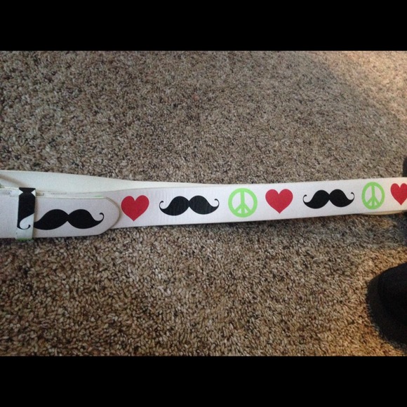 Peace, love, mustache belt