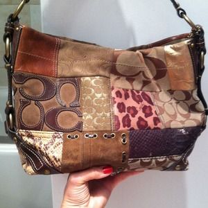 Coach Animal Print Hobo style