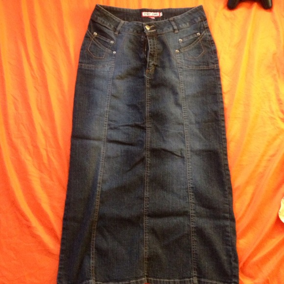 Street jeans Long Skirt