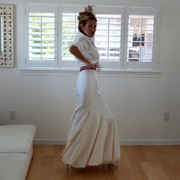 Sumptuous Shaunting Silk Long Skirt.  Custom Made. - Picture 4 of 4