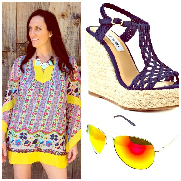 boutique Dresses & Skirts - LAST ONE ⬇️Boho Chic garden print dress⬇️