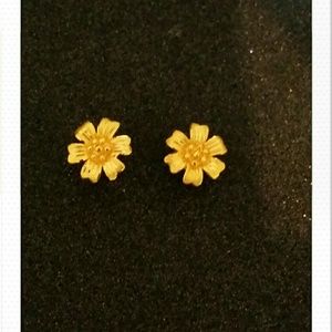 💋REDUCED🎯24KT GOLD FLOWER EARRINGS for @labidabs