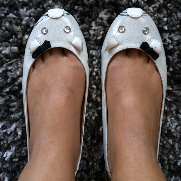 Marc Jacobs Kitty Slingback Flats in White