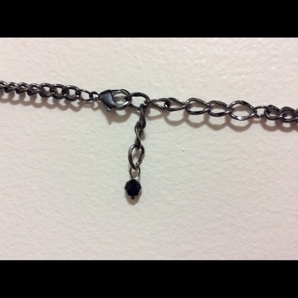 Gunmetal Fringe Mickey Mouse Necklace - Picture 3 of 3