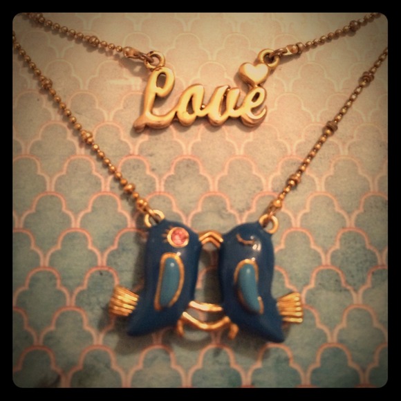 Betsey Johnson Love Birds Necklace