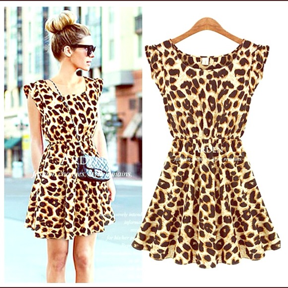 Leopard light weight summer dress very sexy