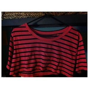 striped crop top