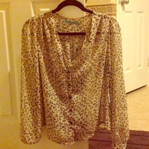 Leopard print blouse