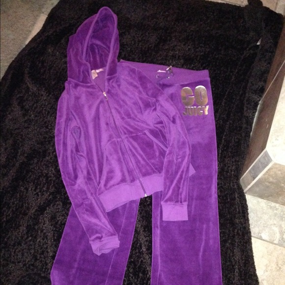 Juicy Couture Purple Velour Tracksuit