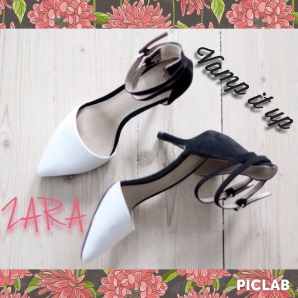 Zara Color Block Vamp heels