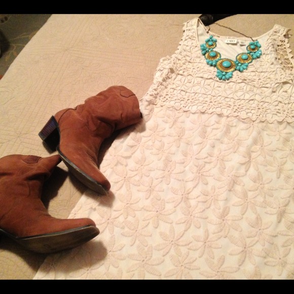Ivory knee length Dress