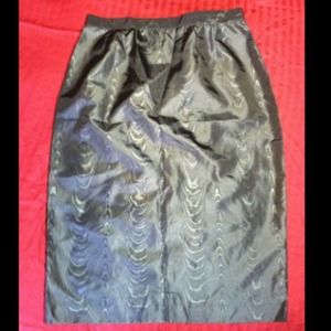 *SOLD* Vintage Anne Klein high waisted skirt iridescent wood grain rockabilly