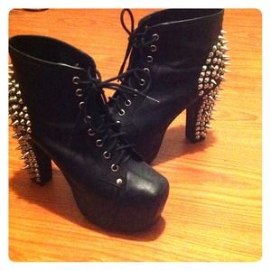 Jeffrey Campbell Black Spiked Lita