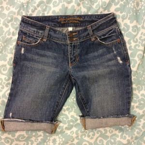 A&F Bermuda Jean Shorts