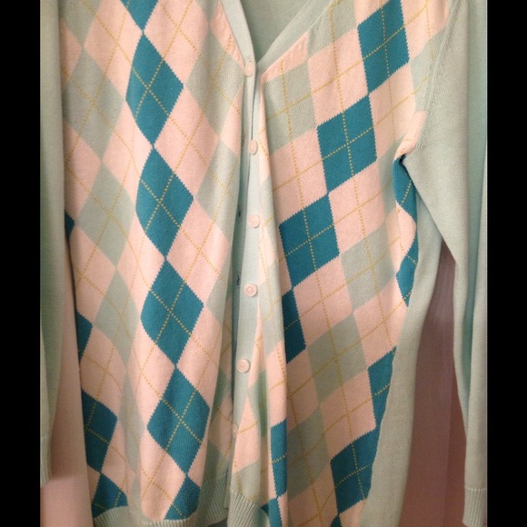 Michael Kors Argyle knit Cardigan - Picture 3 of 4