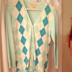 Michael Kors Argyle knit Cardigan