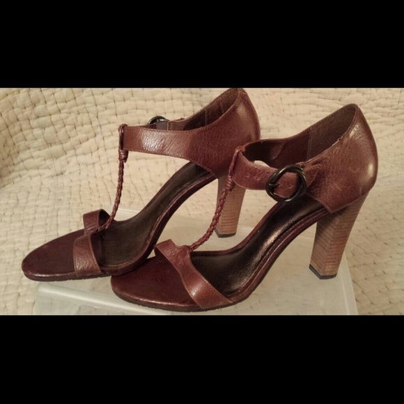 Genuine leather heels