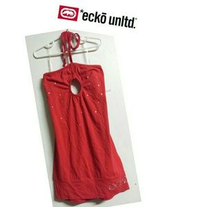 Ecko red . Red halter top