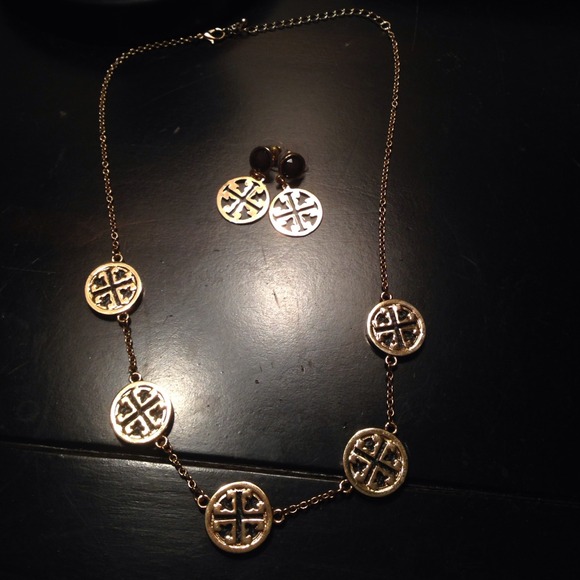 Tory BuRch inspired necklAce & earring