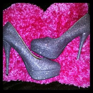 Glitter Platform High Heels