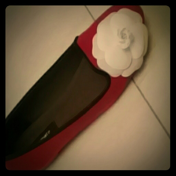 Sexy hot red handmade comfortable flat shoe