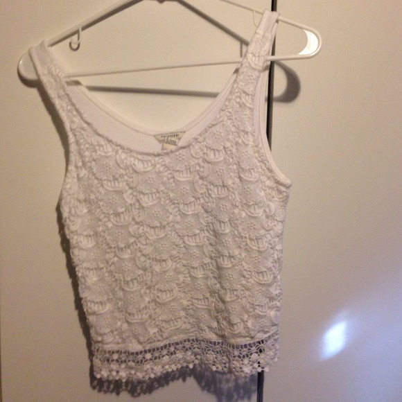 Lace Front Crop Top