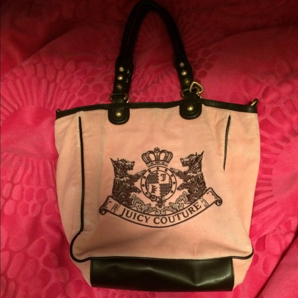 Juicy couture pink velour bag