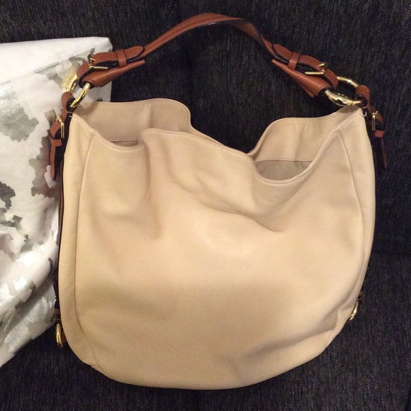 Ralph Lauren Pink & Brown Leather Tote