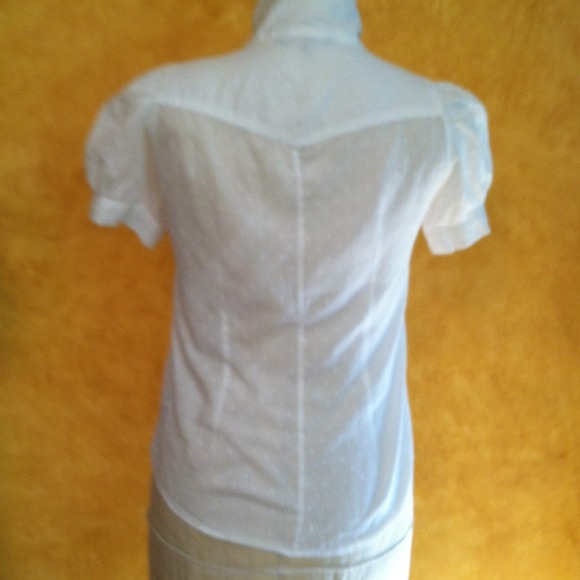 *2XHOST PICK* French connection FCUK pussy bow top - Picture 2 of 4