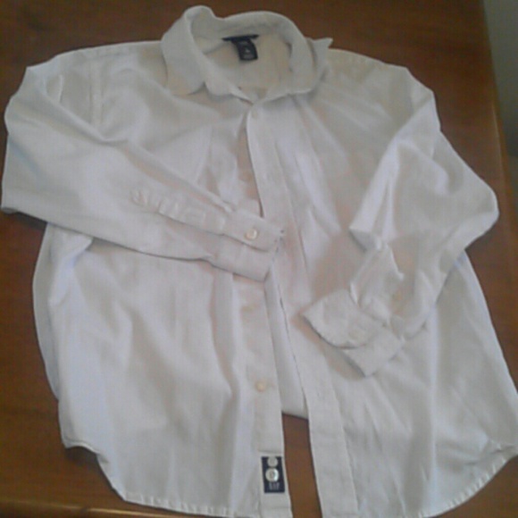 Gap white button up sz 10