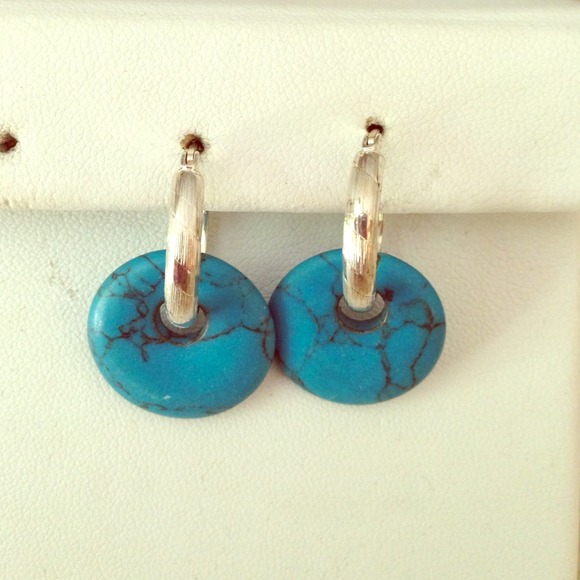 Turquoise hoops
