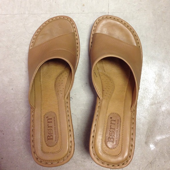 BORN sandals. Size 7. Barely worn. Camel color
