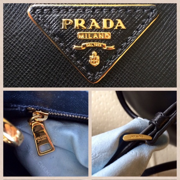 Authentic Prada Saffiano mini Lux: Nero color - Picture 4 of 4