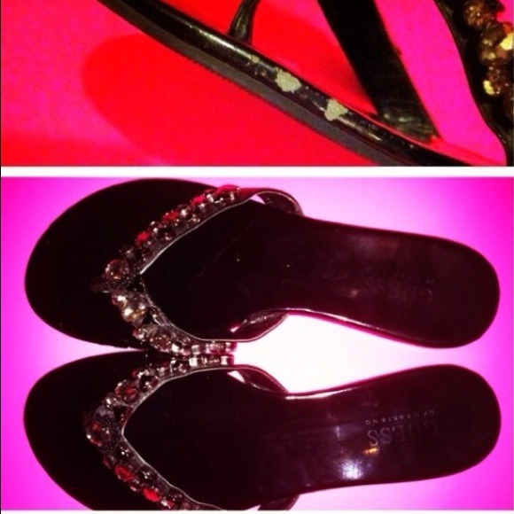 Black Studded Sandals