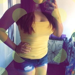 Yellow tube top
