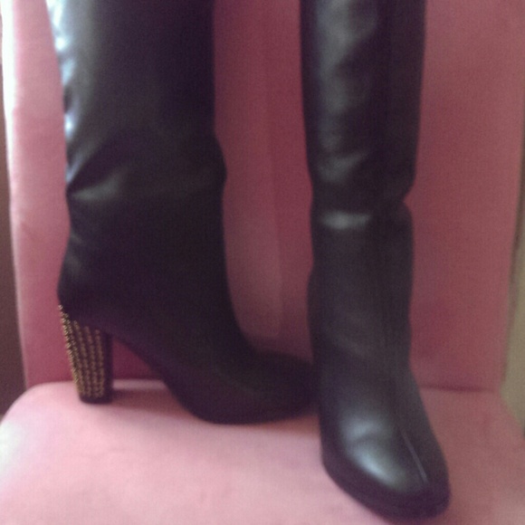 BRAND New leather knee high boots