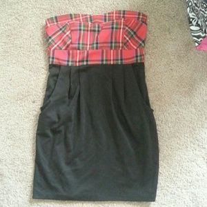 Summer strapless dress