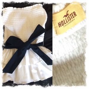 Hollister Strapless White Top
