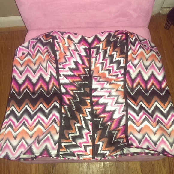 Heart shaped strapless top