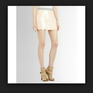 Bcbgmaxazria sequin skirt
