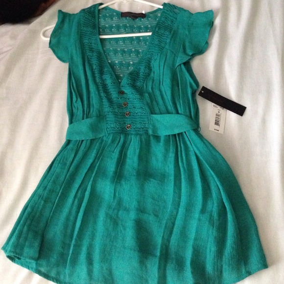 Teal dressy top