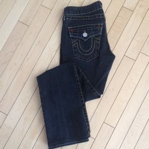 True Religion Black Billy Straight Leg jeans