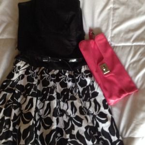 White House black Market strapless dress. Pretty!