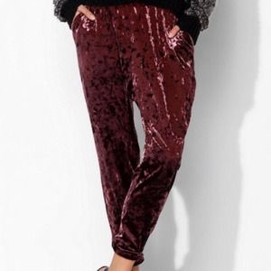 Soft pink Velvet harem pants
